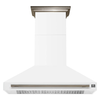 Forno Aria 48 Inch Wall-Mounted Range Hood in White FORNO