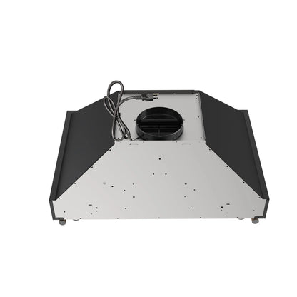 Forno Venezia 30 Inch Wall-Mounted Range Hood in Black with Touch Controls and Baffle Filters FORNO