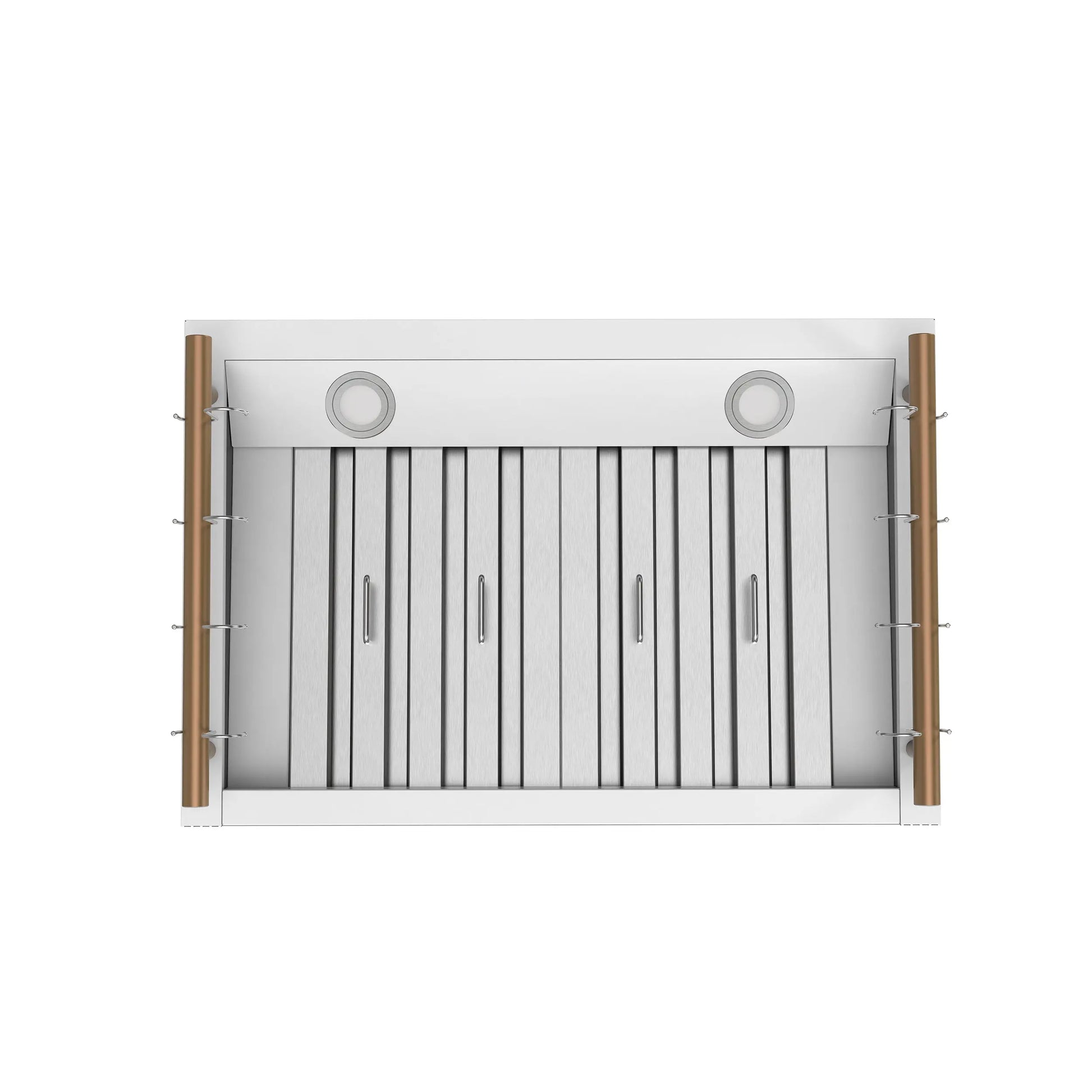 Forno Venezia 30 Inch Wall-Mounted Range Hood in White with Touch Controls and Baffle Filters FORNO