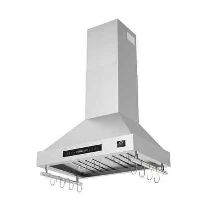 Forno Venezia 30 Inch Wall-Mounted Range Hood with Touch Controls and Baffle Filters FORNO