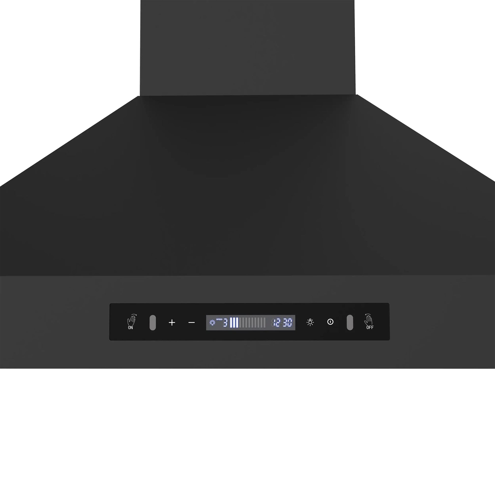 Forno Venezia 36 Inch Wall-Mounted Range Hood in Black with Touch Controls and Baffle Filters FORNO