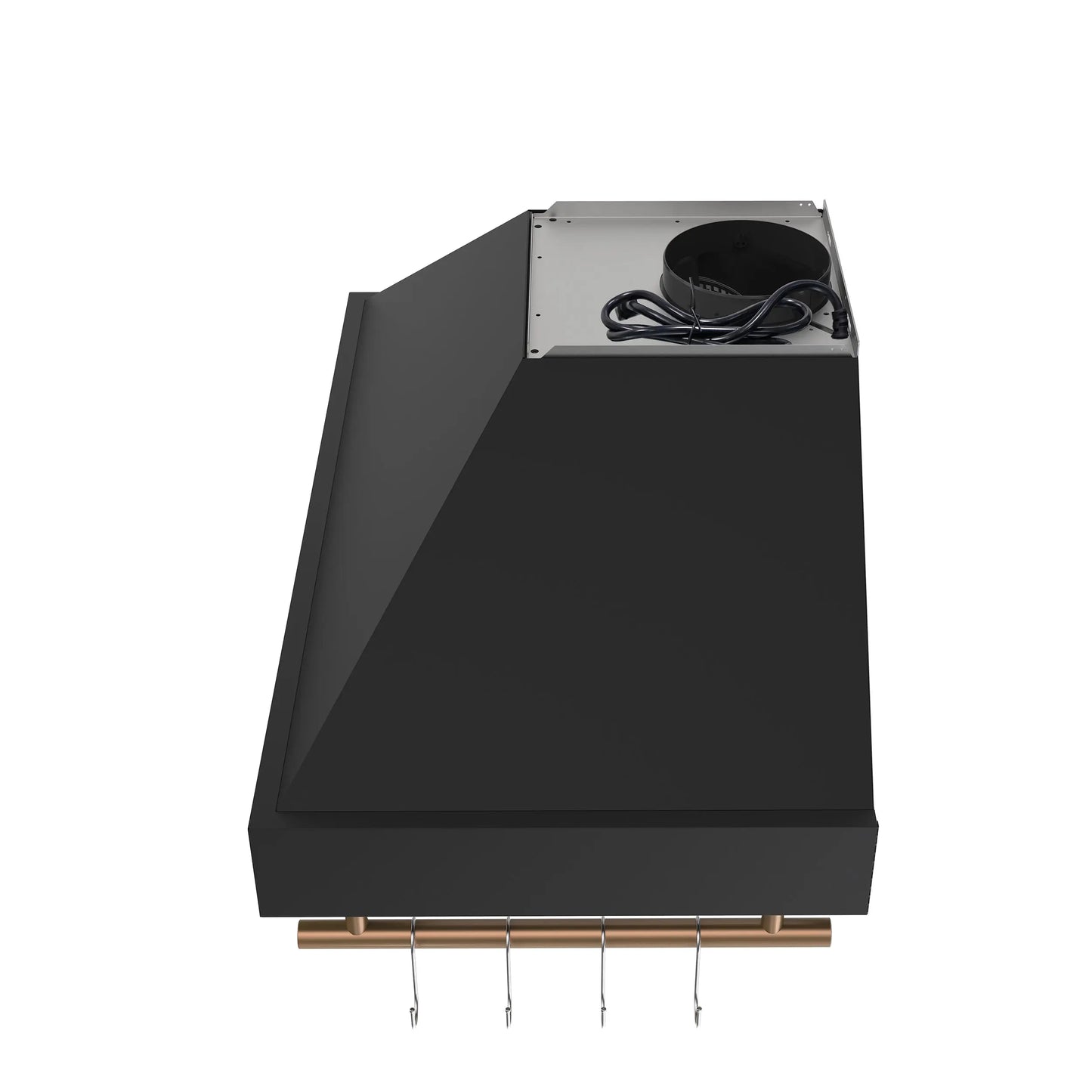 Forno Venezia 36 Inch Wall-Mounted Range Hood in Black with Touch Controls and Baffle Filters FORNO