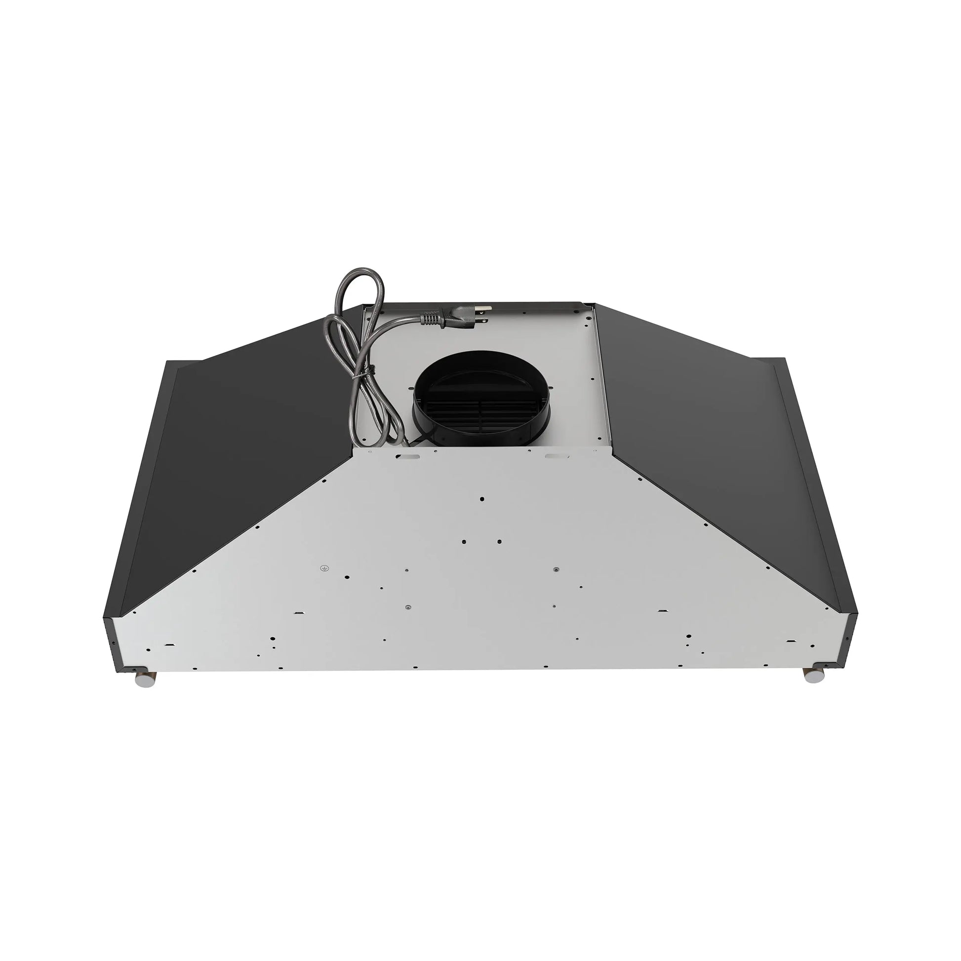 Forno Venezia 36 Inch Wall-Mounted Range Hood in Black with Touch Controls and Baffle Filters FORNO