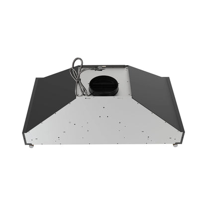 Forno Venezia 36 Inch Wall-Mounted Range Hood in Black with Touch Controls and Baffle Filters FORNO
