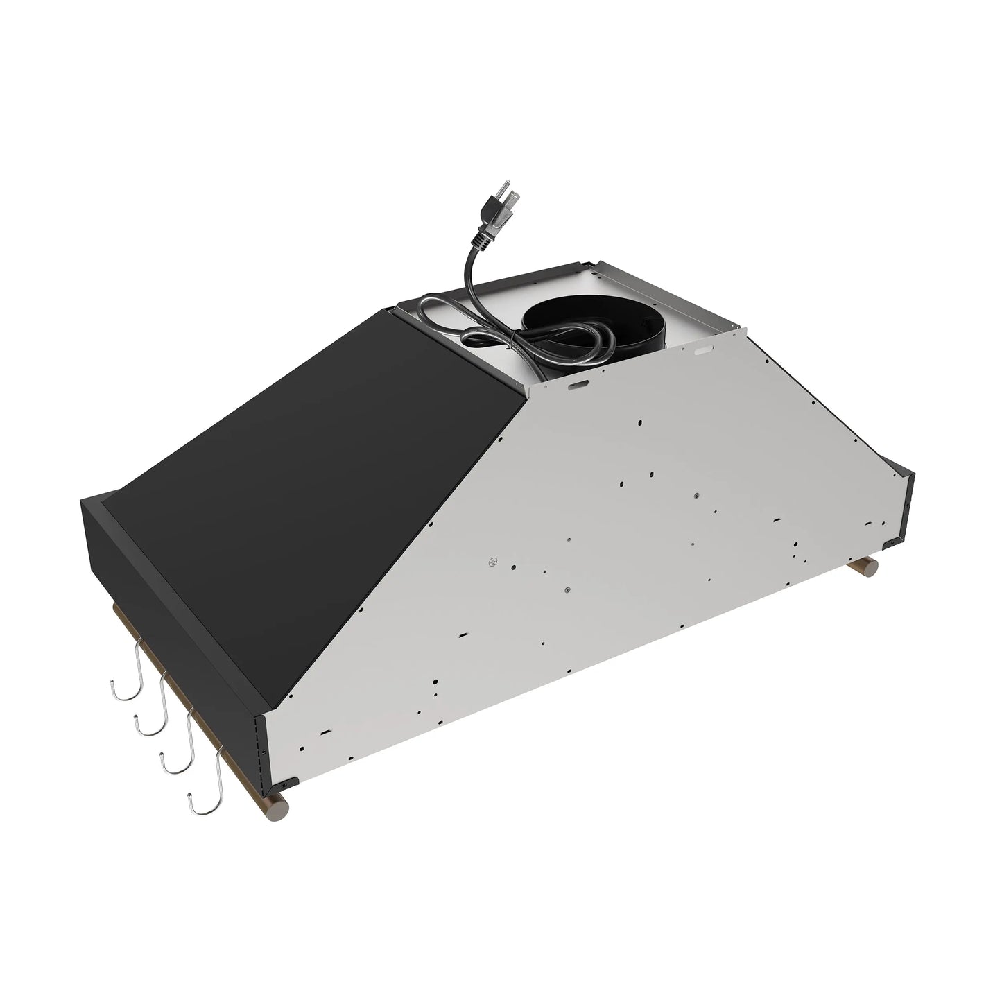 Forno Venezia 36 Inch Wall-Mounted Range Hood in Black with Touch Controls and Baffle Filters FORNO