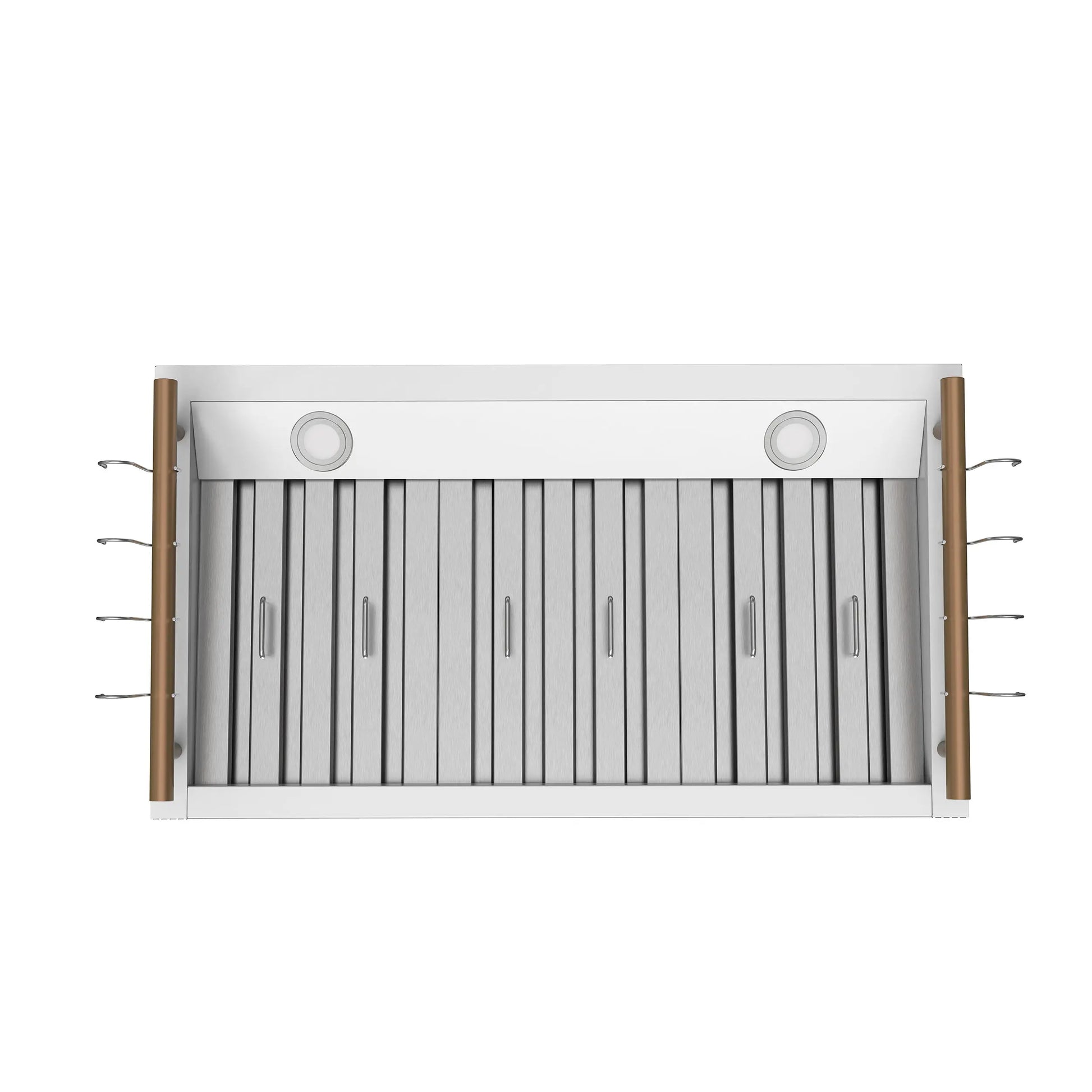 Forno Venezia 36 Inch Wall-Mounted Range Hood in White with Touch Controls and Baffle Filters FORNO