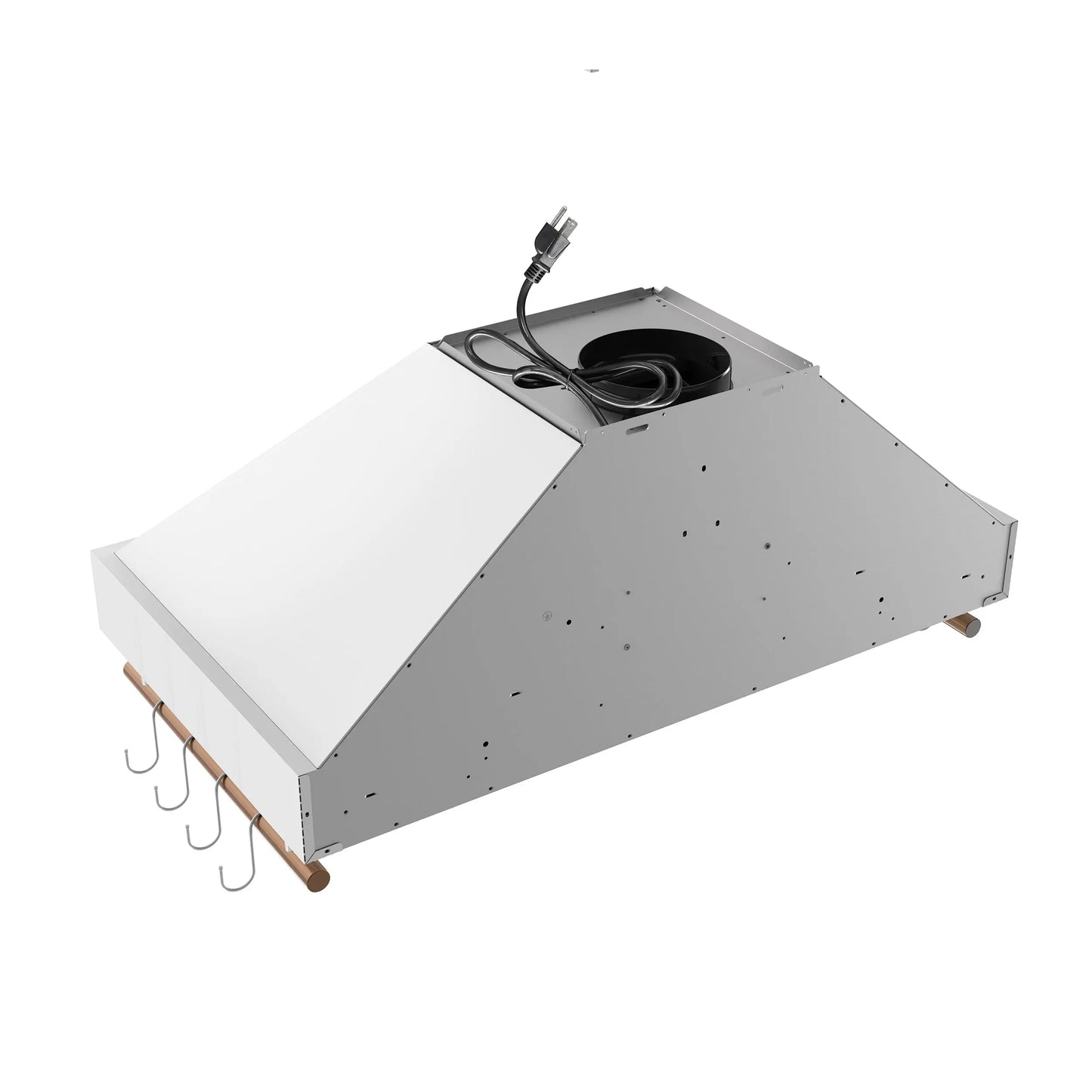 Forno Venezia 36 Inch Wall-Mounted Range Hood in White with Touch Controls and Baffle Filters FORNO