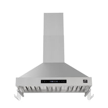Forno Venezia 36 Inch Wall-Mounted Range Hood with Touch Controls and Baffle Filters FORNO
