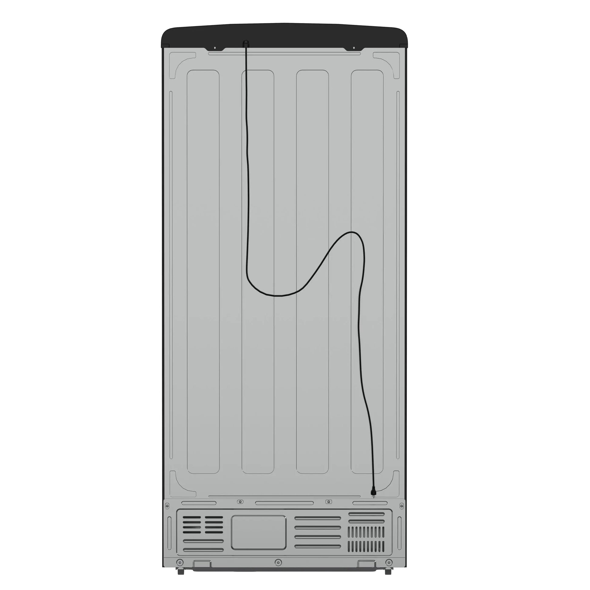 Forno Luigi 33-Inch French Door Refrigerator, 18 cu.ft, Black Finish, Antique Brass Handles, ENERGY STAR Certified FORNO