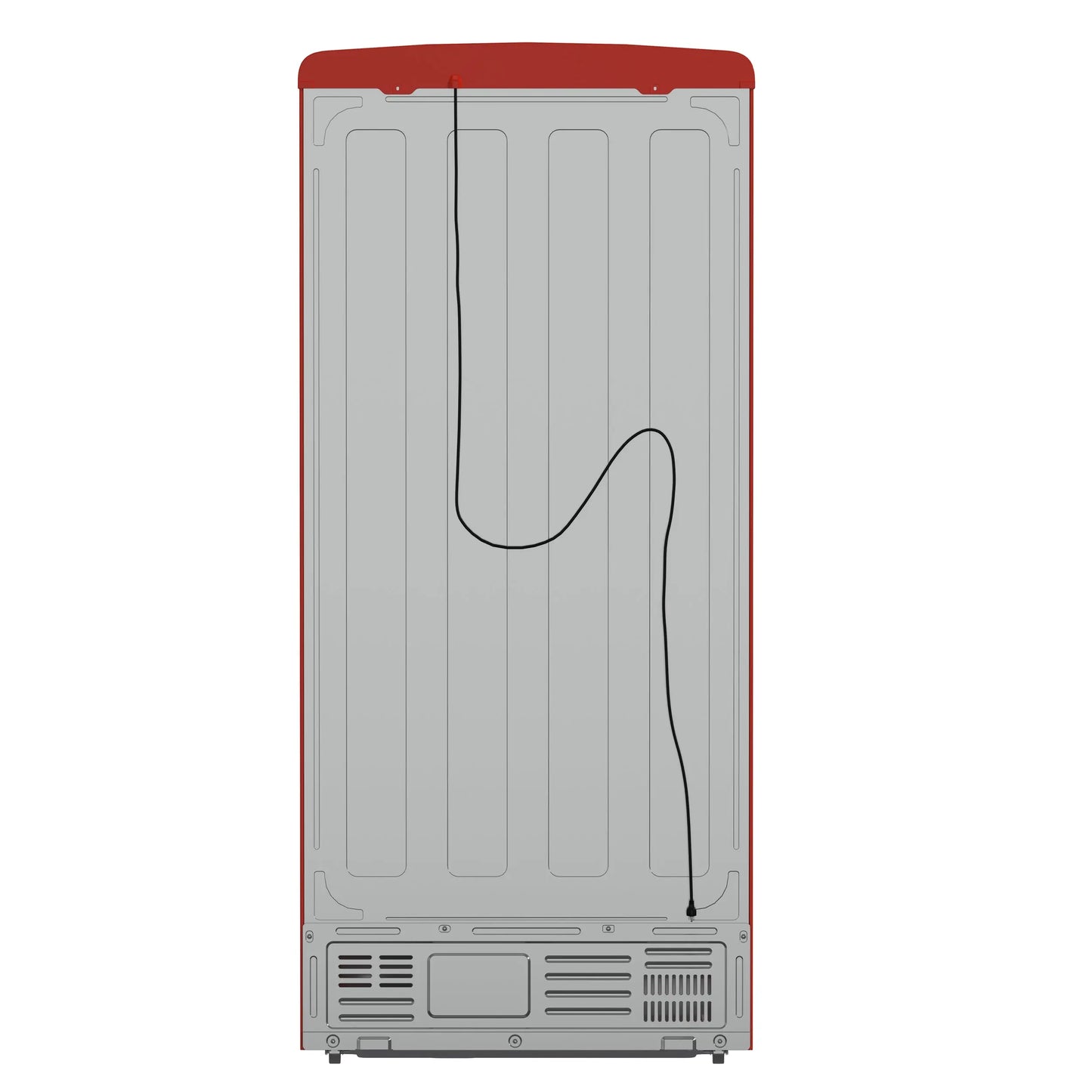 Forno Luigi 33-Inch French Door Refrigerator, 18 cu.ft, Red Finish, Handle-Free Design, ENERGY STAR Certified FORNO