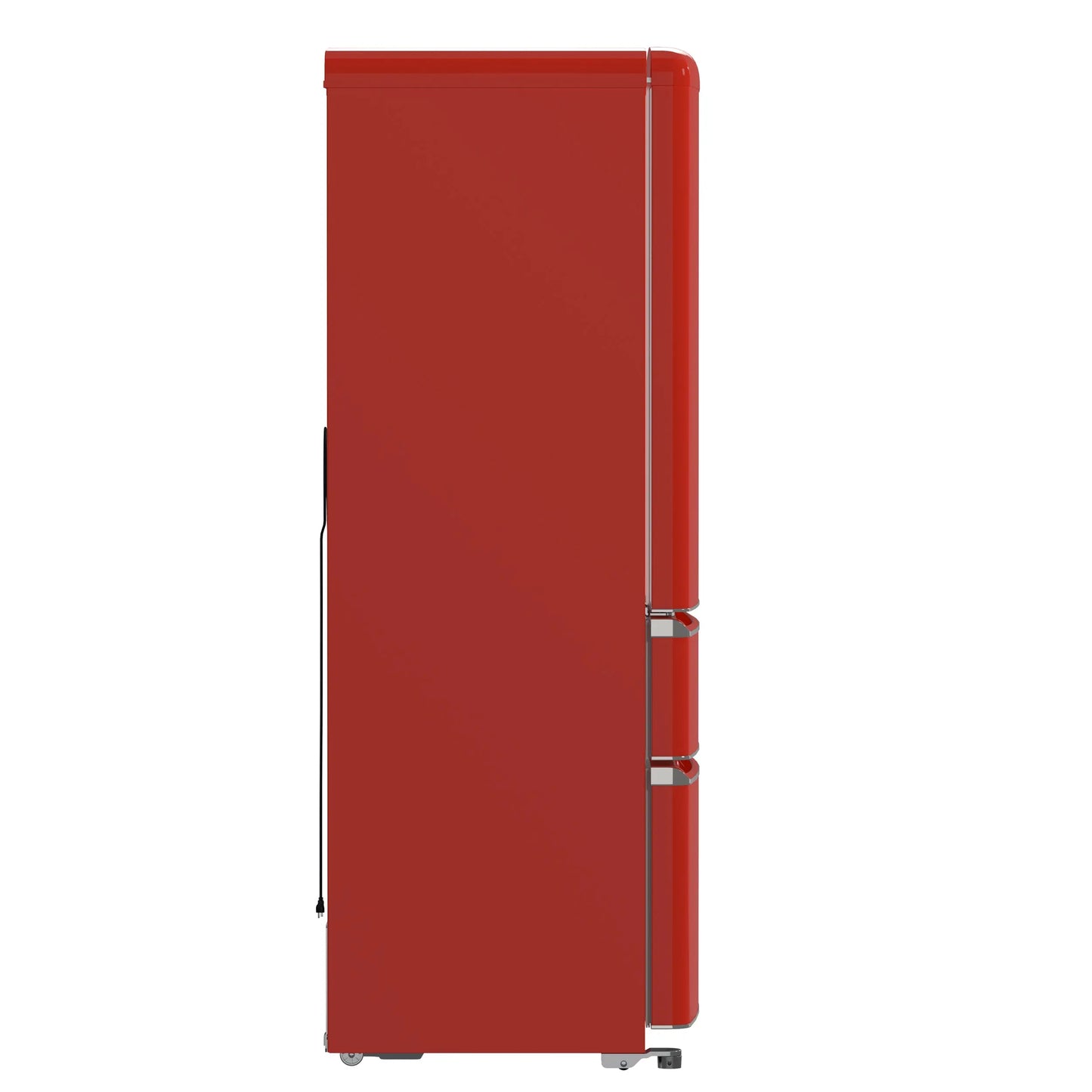 Forno Luigi 33-Inch French Door Refrigerator, 18 cu.ft, Red Finish, Handle-Free Design, ENERGY STAR Certified FORNO
