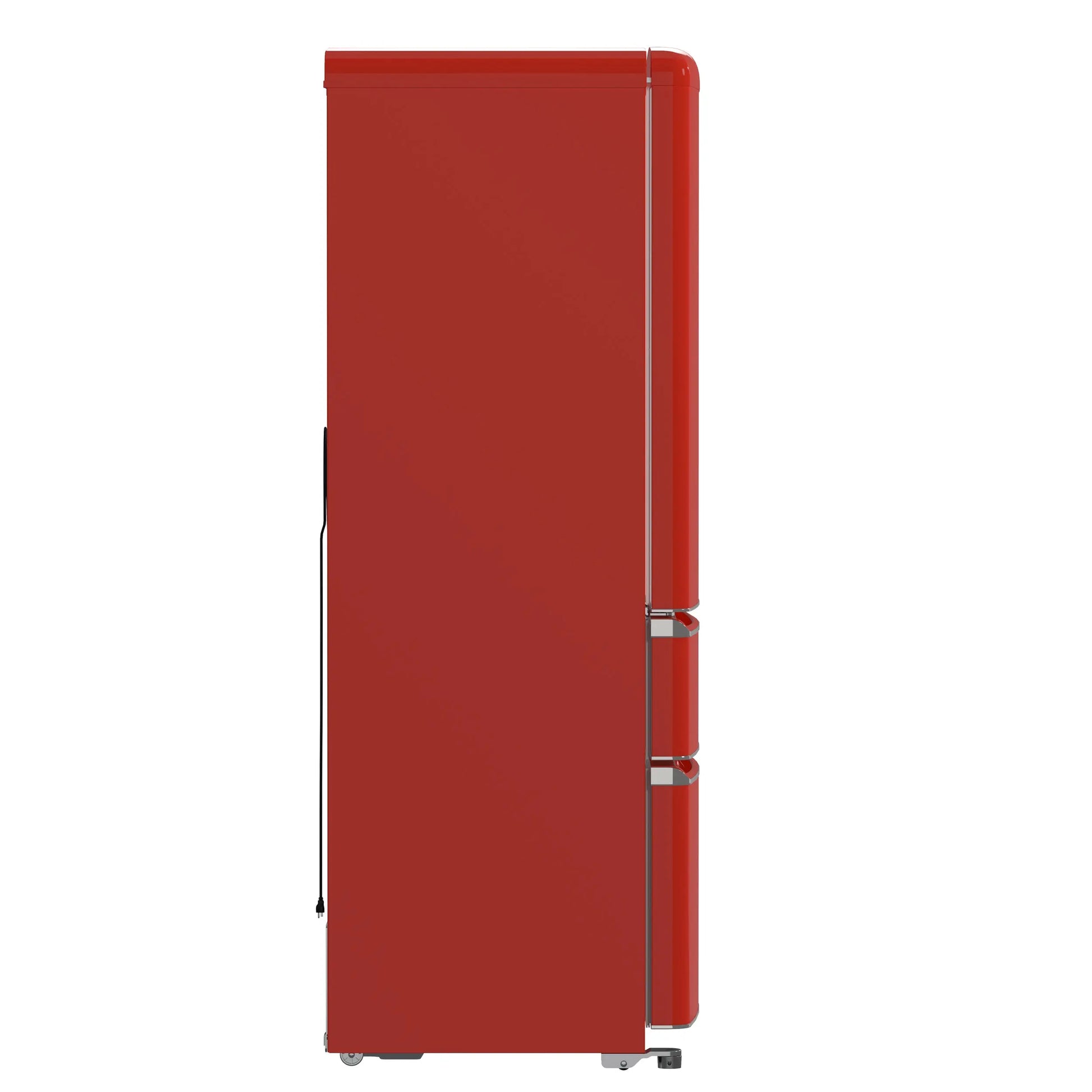 Forno Luigi 33-Inch French Door Refrigerator, 18 cu.ft, Red Finish, Handle-Free Design, ENERGY STAR Certified FORNO