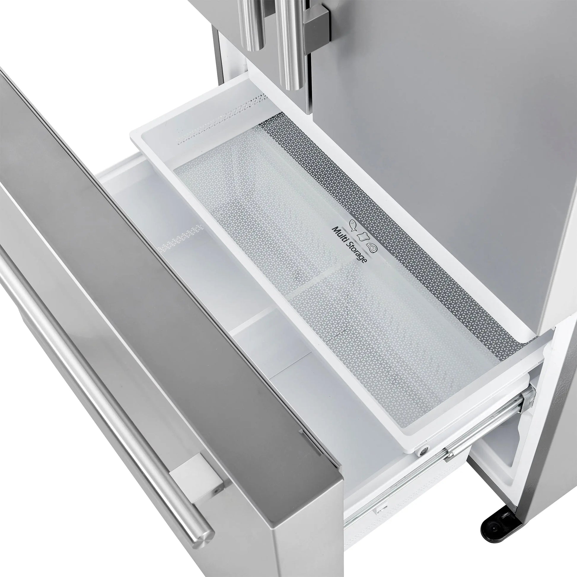 Forno Aosta 36-Inch French Door Refrigerator, Stainless Steel, 22.4 cu.ft, External Water Dispenser, Automatic Ice Maker, ENERGY STAR Certified FORNO