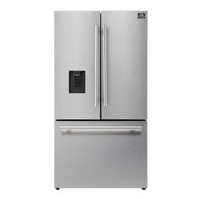 Forno Aosta 36-Inch French Door Refrigerator, Stainless Steel, 22.4 cu.ft, External Water Dispenser, Automatic Ice Maker, ENERGY STAR Certified FORNO