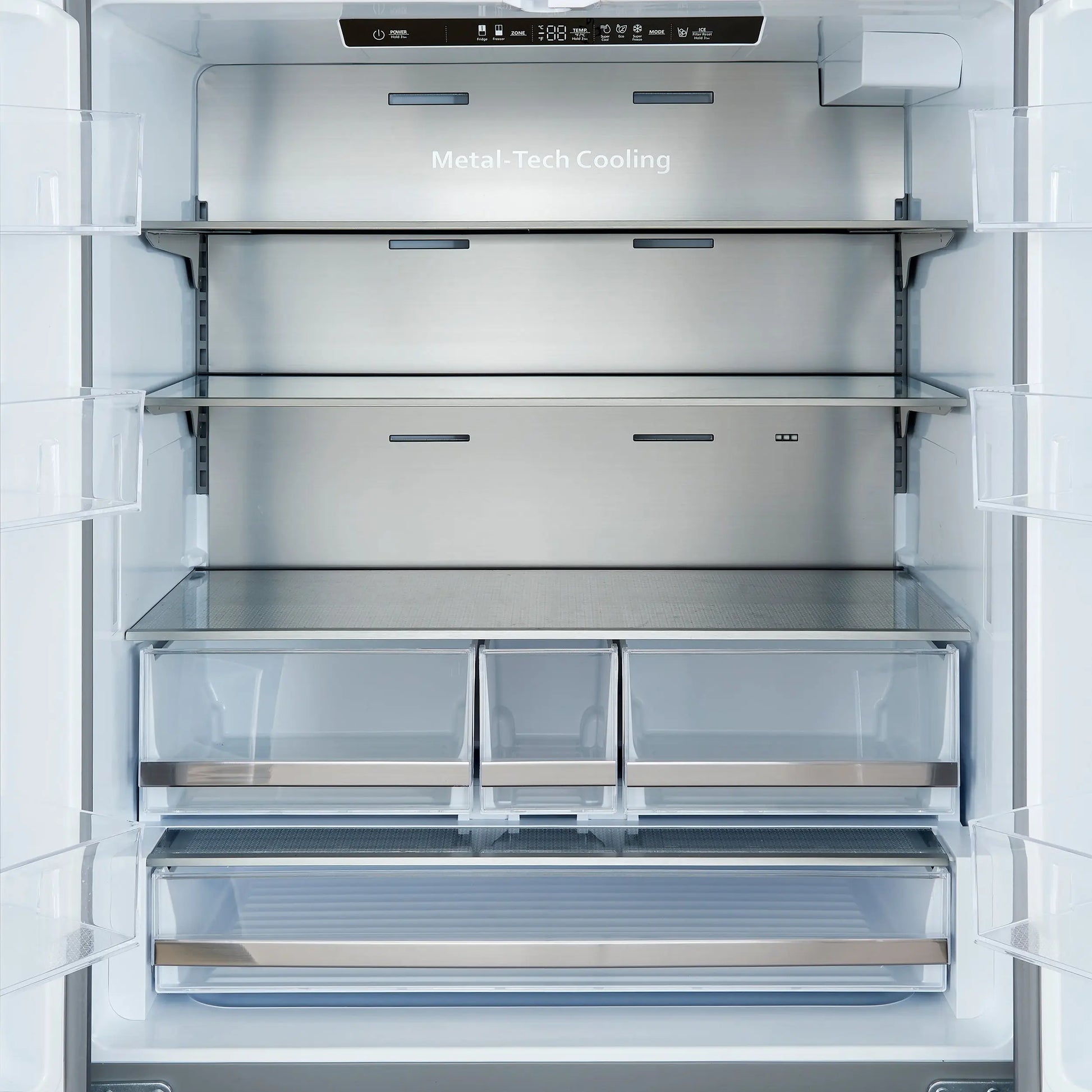 Forno Aosta 36-Inch French Door Refrigerator, Stainless Steel, 22.4 cu.ft, External Water Dispenser, Automatic Ice Maker, ENERGY STAR Certified FORNO