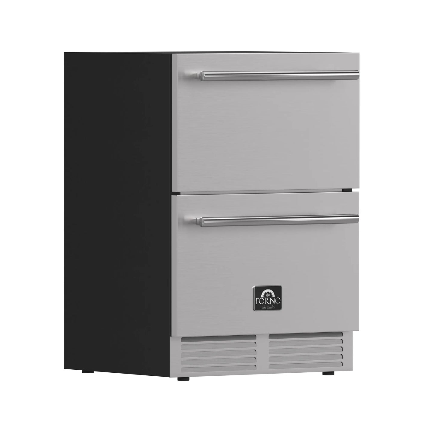 Forno Cosenza 24" Built-In Indoor/Outdoor Drawer Freezer with Ice Maker, 4.69 cu.ft. FORNO