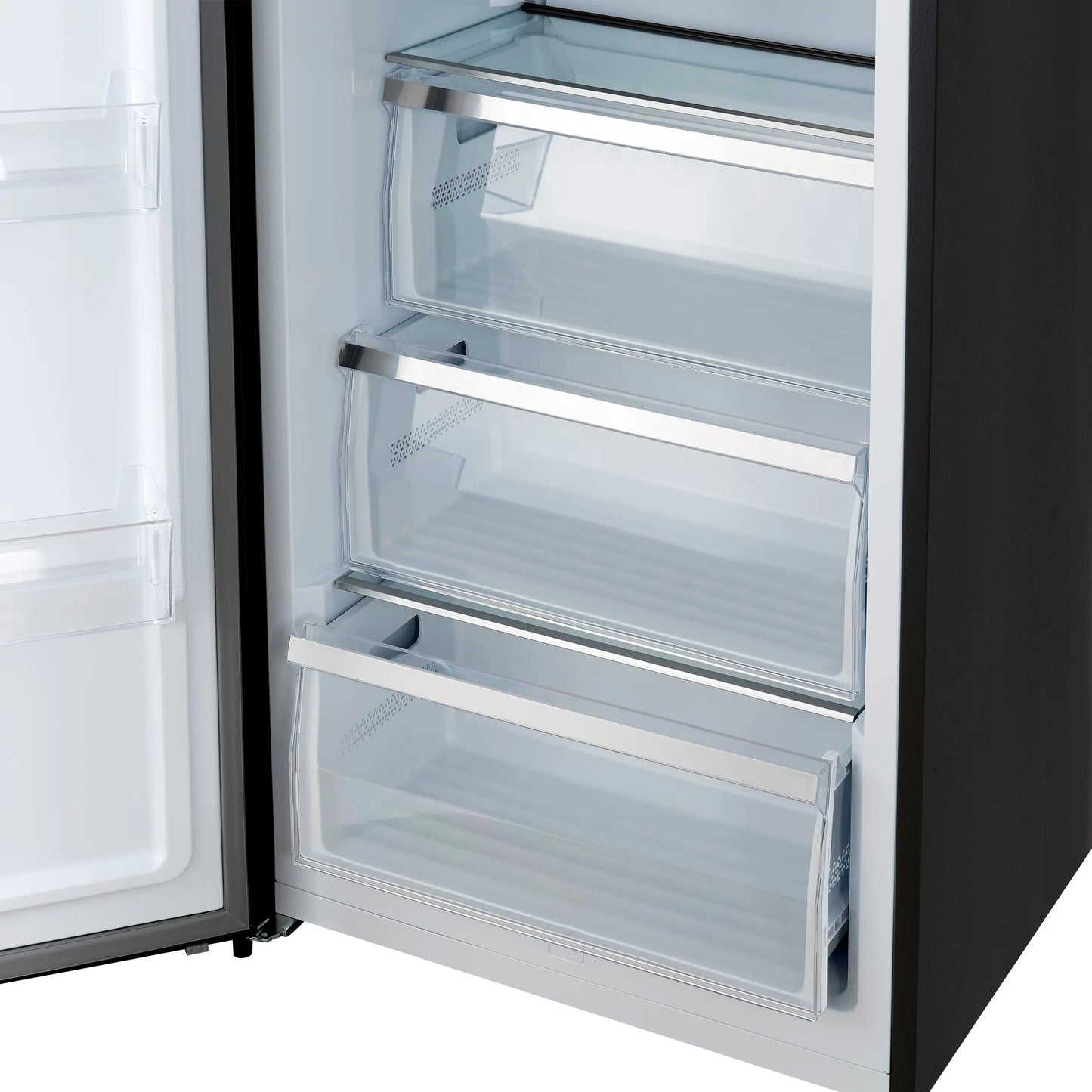 Forno Maderno 2-28-Inch Wide Convertible Refrigerator/Freezer in Black, Decorative Trim, 27.2 cu.ft, 84-Inch High, ENERGY STAR Certified FORNO