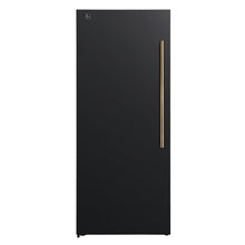 Forno Maderno 28-Inch Convertible Upright Freezer/Refrigerator in Black with Antique Brass Handle, 13.6 cu.ft., Left Swing FORNO
