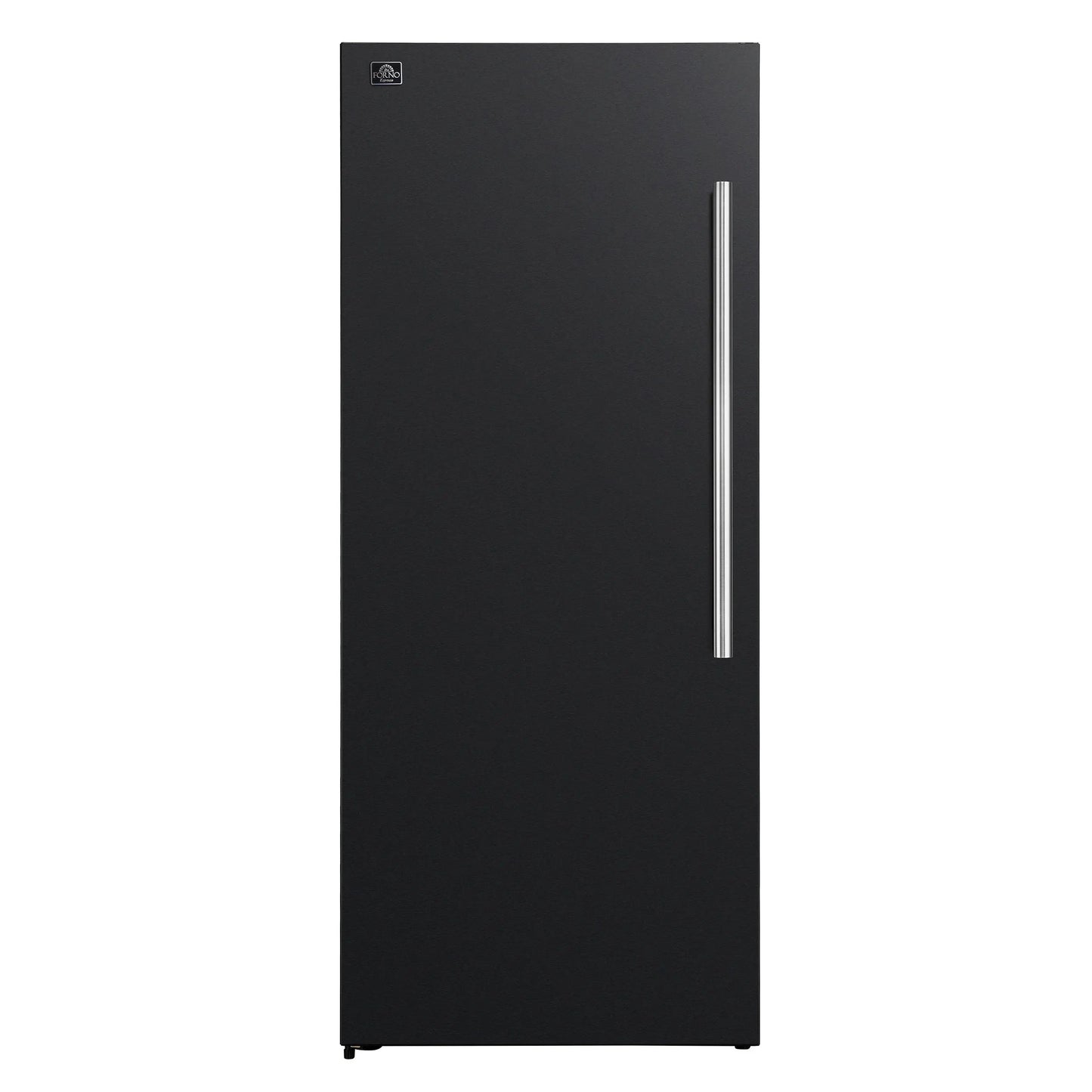 Forno Maderno 28-Inch Convertible Upright Freezer/Refrigerator in Black with Antique Brass Handle, 13.6 cu.ft., Left Swing FORNO