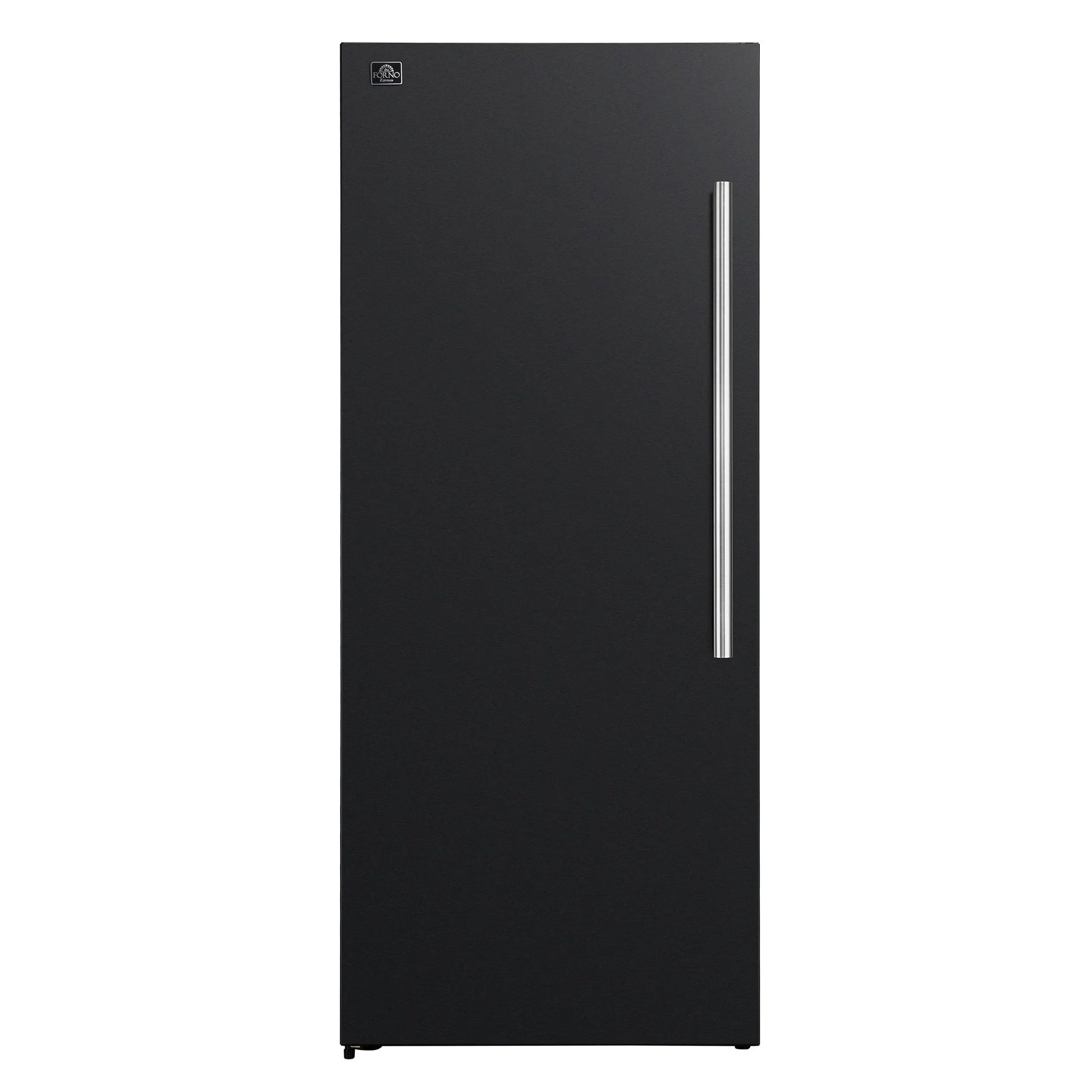Forno Maderno 28-Inch Convertible Upright Freezer/Refrigerator in Black with Antique Brass Handle, 13.6 cu.ft., Left Swing FORNO
