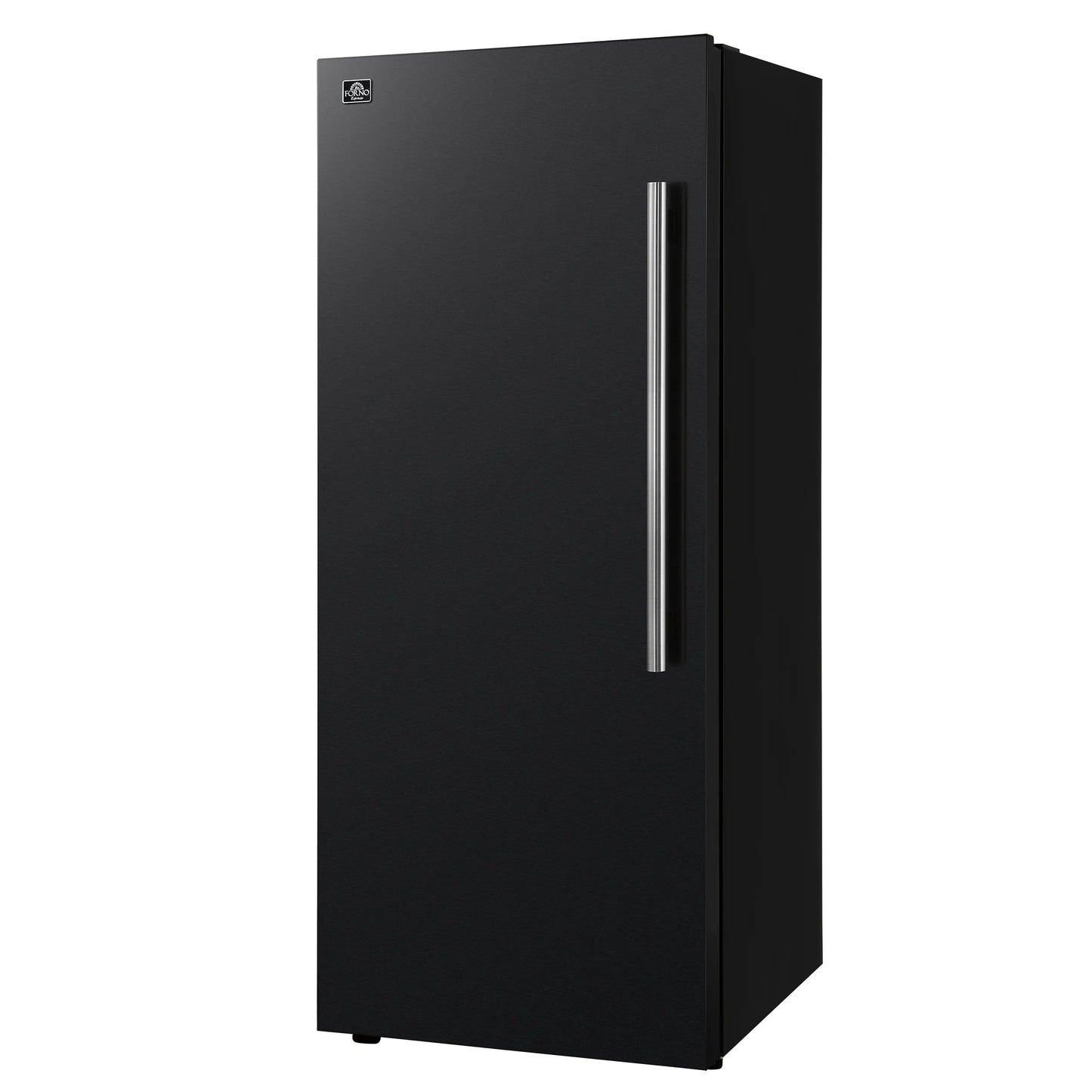 Forno Maderno 28-Inch Convertible Upright Freezer/Refrigerator in Black with Antique Brass Handle, 13.6 cu.ft., Left Swing FORNO