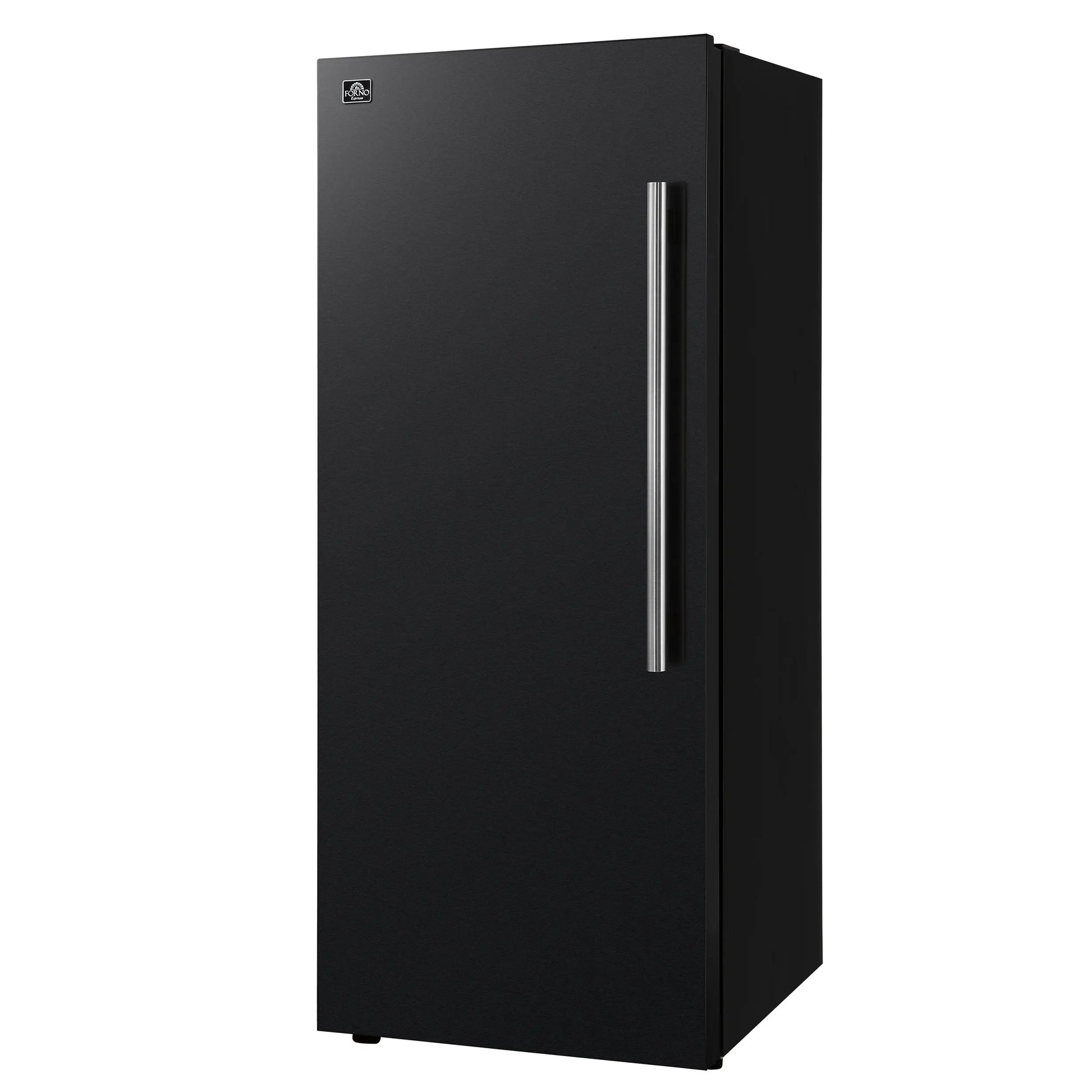 Forno Maderno 28-Inch Convertible Upright Freezer/Refrigerator in Black with Antique Brass Handle, 13.6 cu.ft., Left Swing FORNO