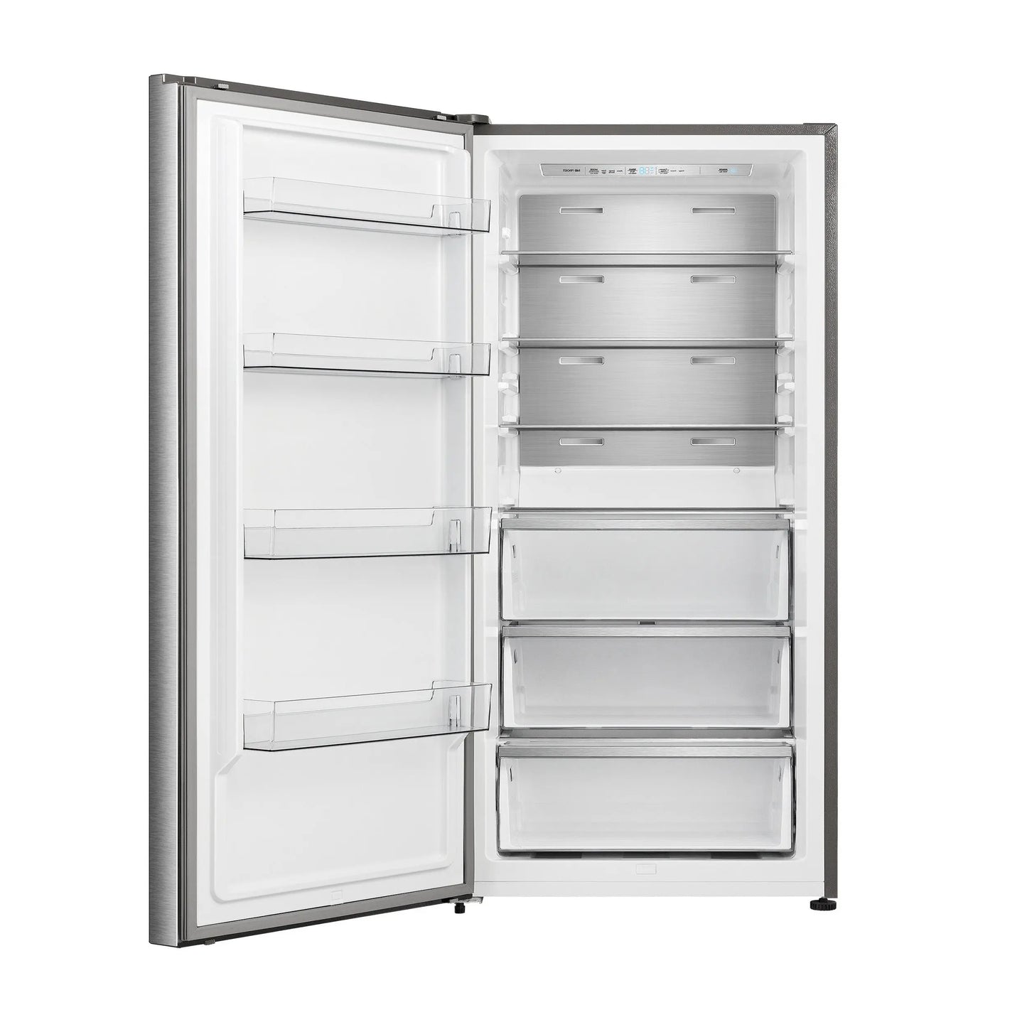 FORNO Maderno 28" Left Swing Convertible Freestanding Refrigerator/Freezer in Stainless Steel 13.6 cu.ft. FORNO