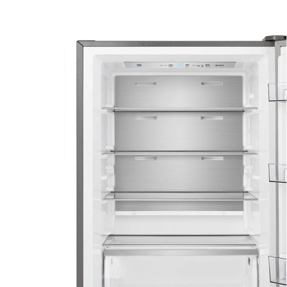 FORNO Maderno 28" Right Swing Convertible Freestanding Refrigerator/Freezer in Stainless Steel 13.6 cu.ft. FORNO