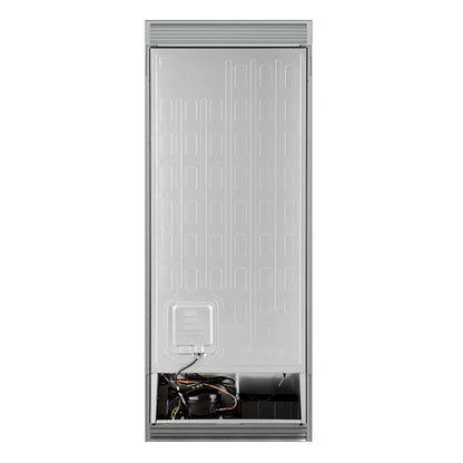 Forno Maderno 28-Inch Built-In Convertible Refrigerator in Black with Antique Brass Handle, 13.6 cu.ft. Right Swing FORNO