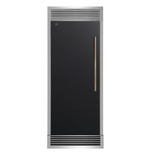 Forno Maderno 28" Built-In Convertible Refrigerator in Black, 13.6 cu.ft. Left Swing with Decorative Grill - 32" Wide FORNO