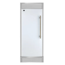 Forno Maderno 28" Built-In Convertible Refrigerator in White, 13.6 cu.ft. Left Swing with Decorative Grill - 32" Wide FORNO