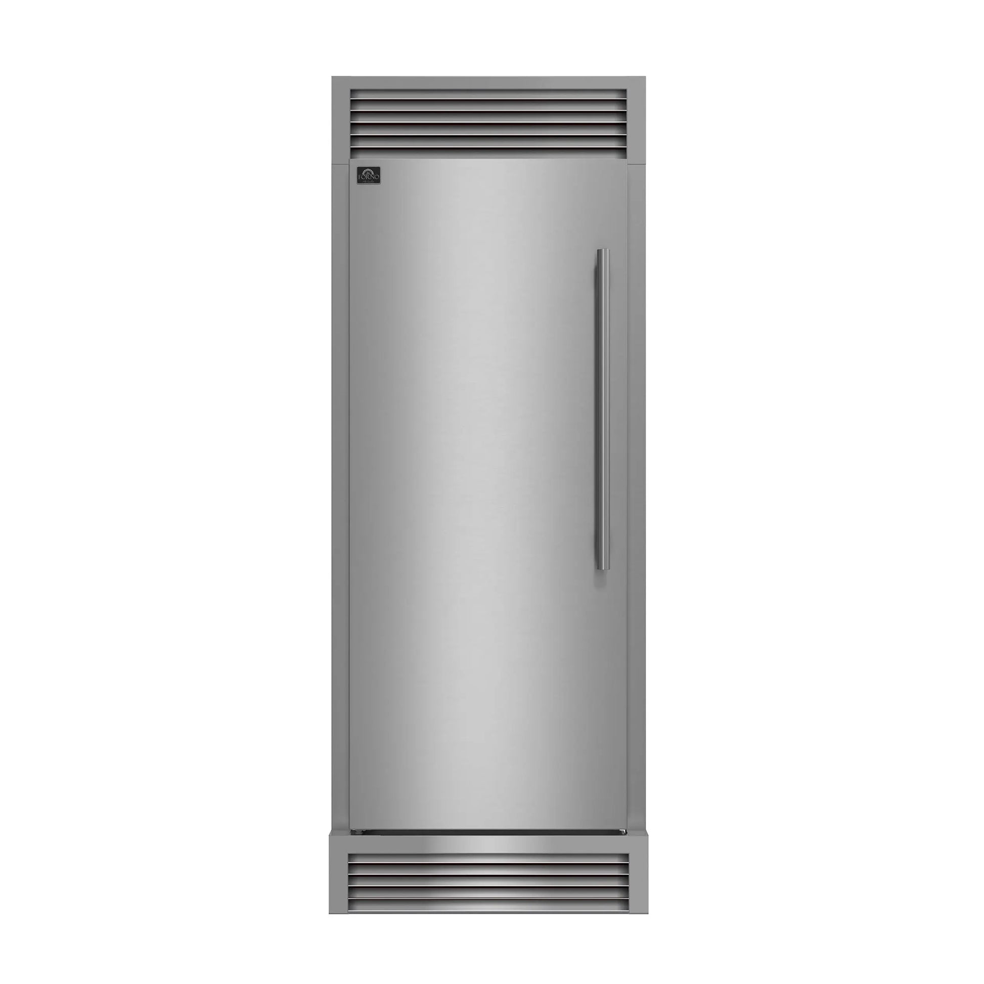 Forno Maderno 28" Built-In Convertible Refrigerator, 13.6 cu.ft. Left Swing with Decorative Grill - 32" Wide FORNO