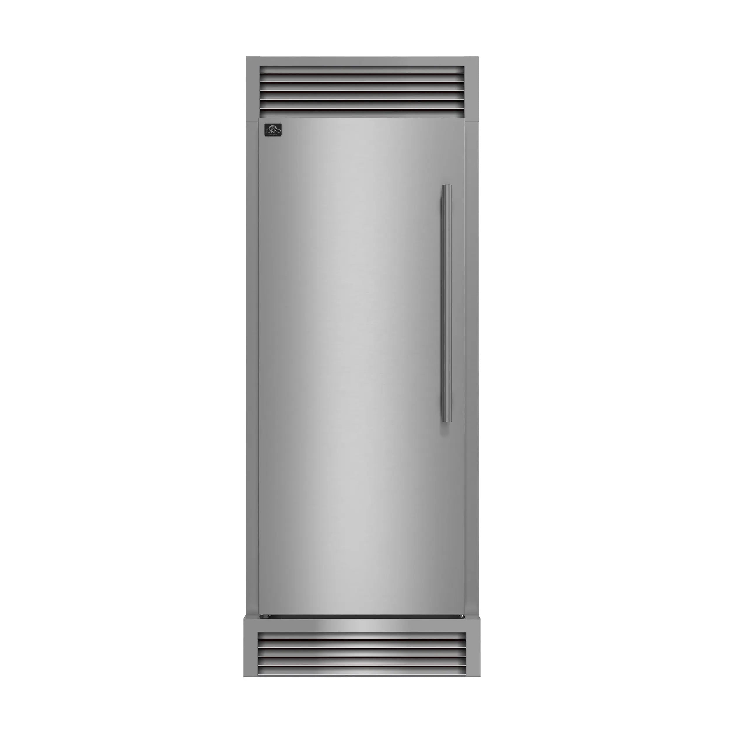 Forno Maderno 28" Built-In Convertible Refrigerator, 13.6 cu.ft. Left Swing with Decorative Grill - 32" Wide FORNO