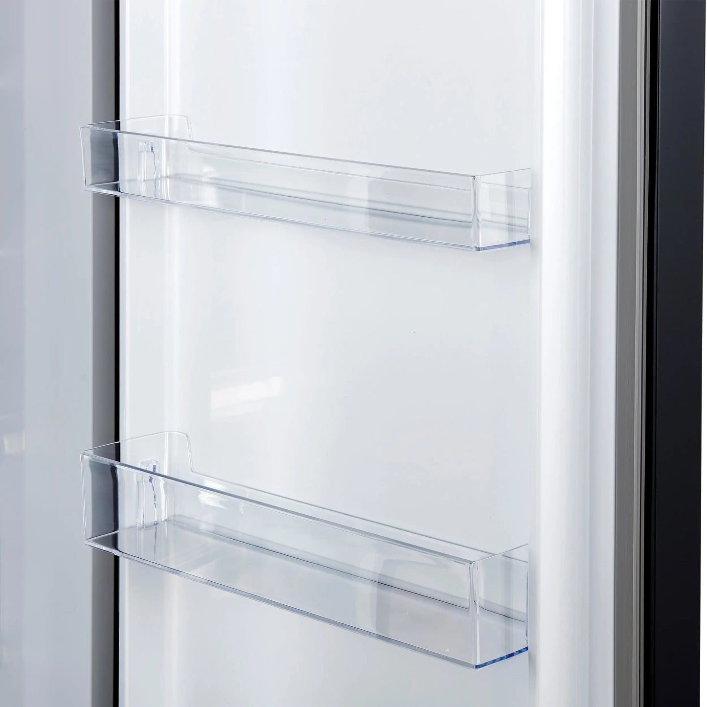 Forno Maderno 28-Inch Built-In Convertible Refrigerator in Black with Antique Brass Handle, 13.6 cu.ft. Right Swing FORNO