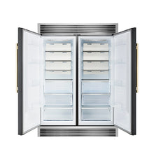 Forno Maderno 2-28-Inch Wide Convertible Refrigerator/Freezer in Black, Decorative Trim Grill, 27.2 cu.ft, 84-Inch High, ENERGY STAR Certified FORNO
