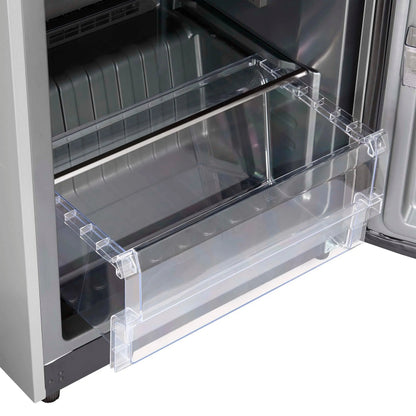 Forno Fortezza 32 Inch Right-Swing Convertible Refrigerator/Freezer with Trim Kit, Stainless Steel, Total No Frost FORNO