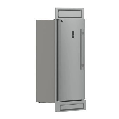 Forno Fortezza 32 Inch Left-Swing Freezer with Trim Kit, Stainless Steel, with Automatic Ice Maker FORNO