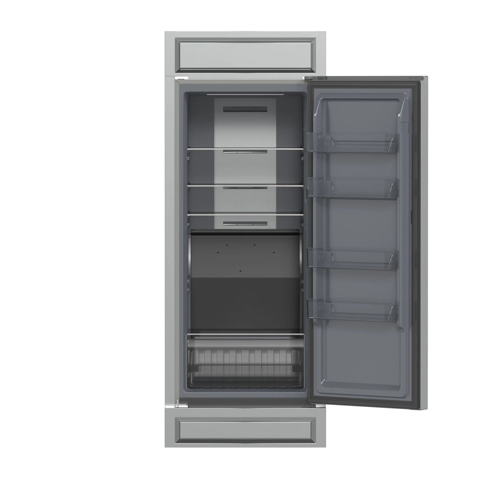Forno Fortezza 32 Inch Right-Swing Convertible Refrigerator/Freezer with Trim Kit, Stainless Steel, Total No Frost FORNO