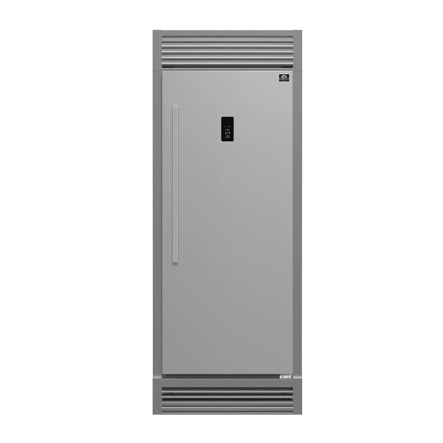 Forno Fortezza 32 Inch Right-Swing Convertible Refrigerator/Freezer with Trim Grill, Stainless Steel, Total No Frost FORNO