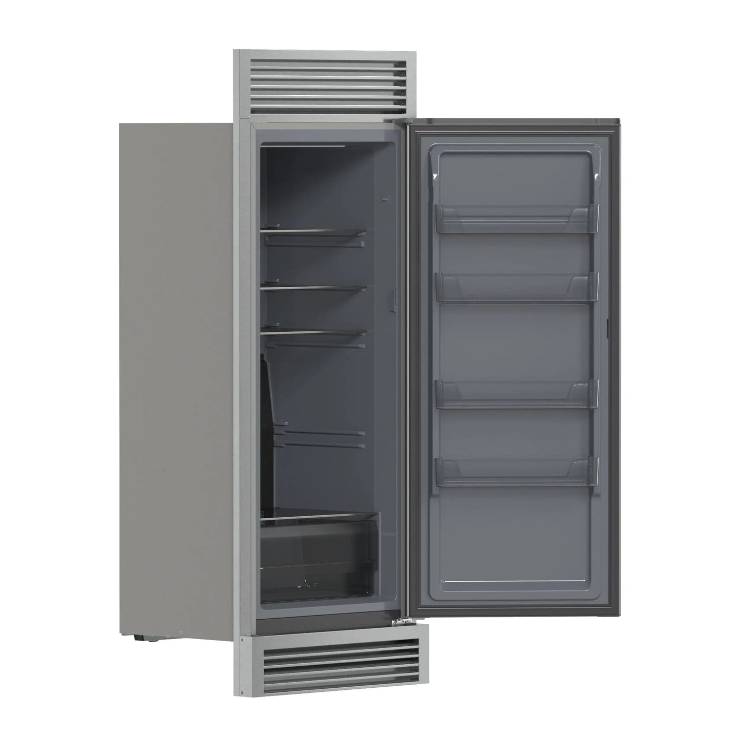Forno Fortezza 32 Inch Right-Swing Convertible Refrigerator/Freezer with Trim Grill, Stainless Steel, Total No Frost FORNO