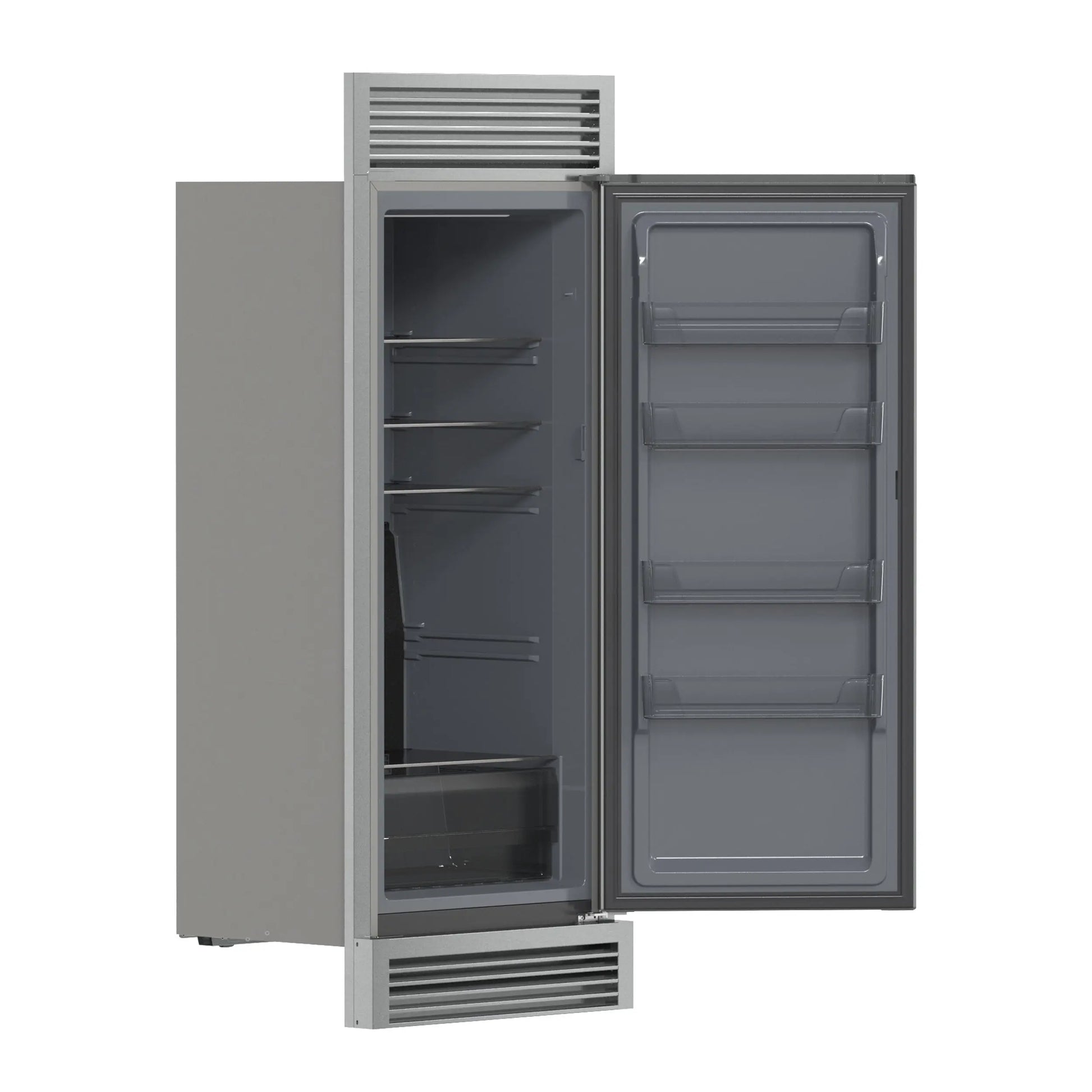 Forno Fortezza 32 Inch Right-Swing Convertible Refrigerator/Freezer with Trim Grill, Stainless Steel, Total No Frost FORNO