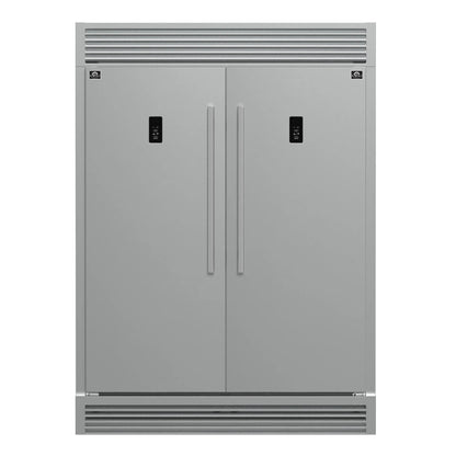 Forno Fortezza 60 Inch Convertible Refrigerator/Freezer with Trim Grill, Stainless Steel, Total No Frost, with Automatic Ice Maker FORNO