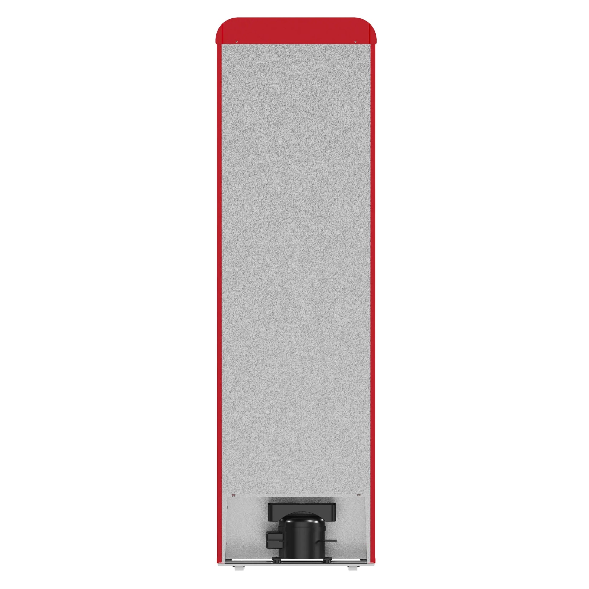 Forno Storico 22-Inch Retro bottom freezer Fridge in Red, 9 cu.ft, silver handle FORNO
