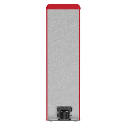 Forno Storico 22-Inch Retro bottom freezer Fridge in Red, 9 cu.ft, silver handle FORNO