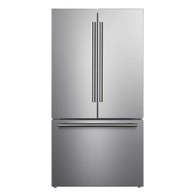 Forno Rivello 36 Inch French Door Refrigerator in Stainless Steel, Internal Water Dispenser, Filtered Ice, Adjustable Shelves, Energy Star Certified FORNO