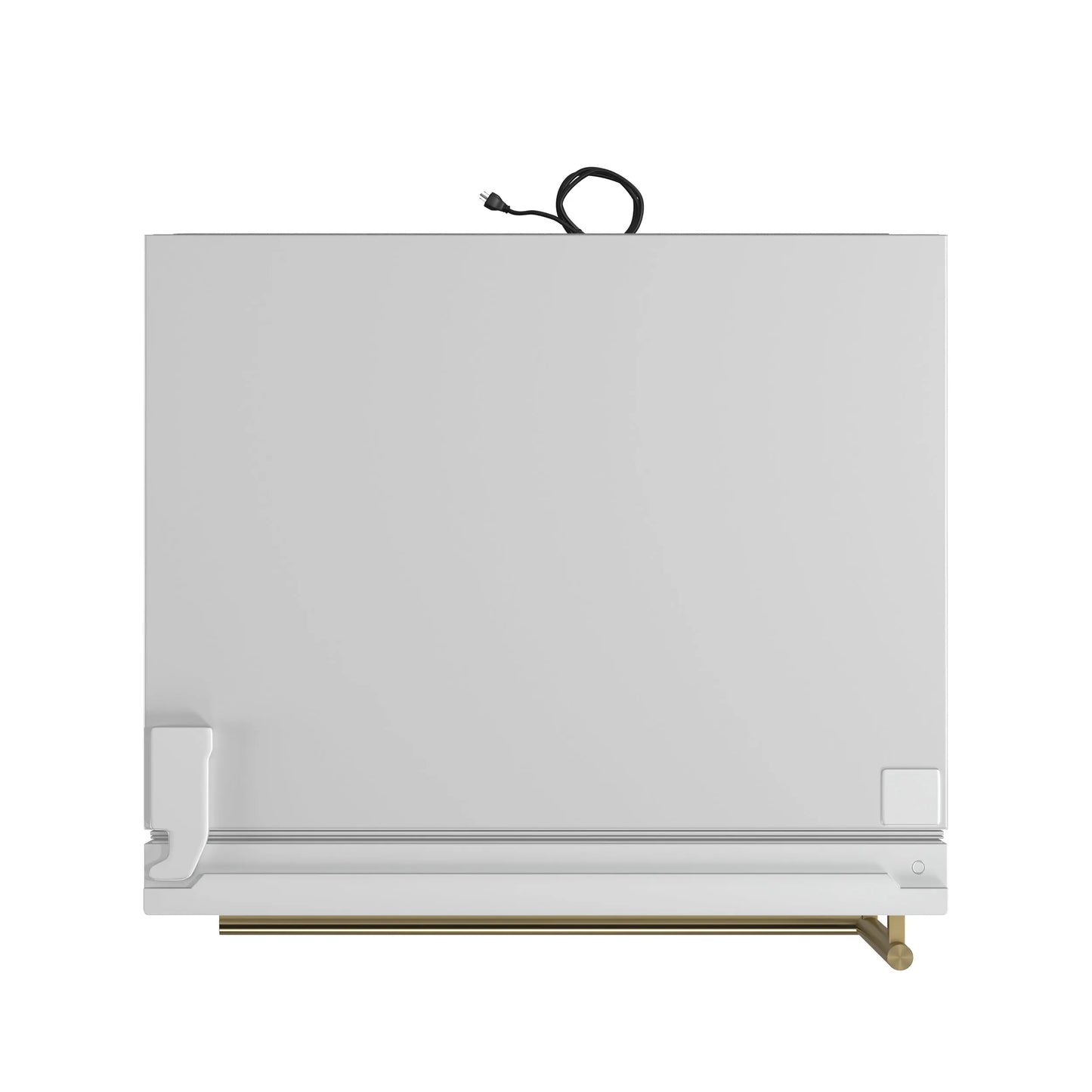 Forno Milano Espresso 31-Inch White Bottom Freezer Refrigerator, 17.2 Cu. Ft., Energy-Efficient, No Frost, Built-In Ice Maker FORNO