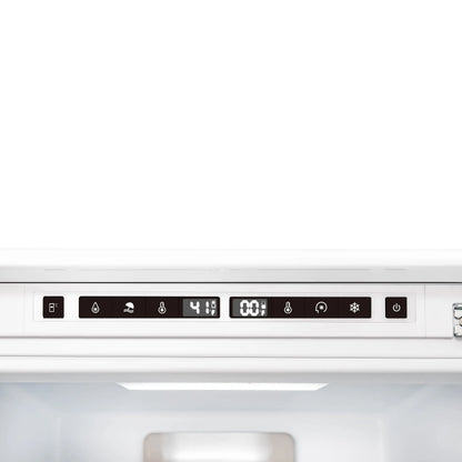 Forno Rivestito 22 Inch Panel Ready Bottom Freezer Refrigerator, 8.6 cu. ft., Total No Frost,  Fast Cool & Fast Freeze FORNO