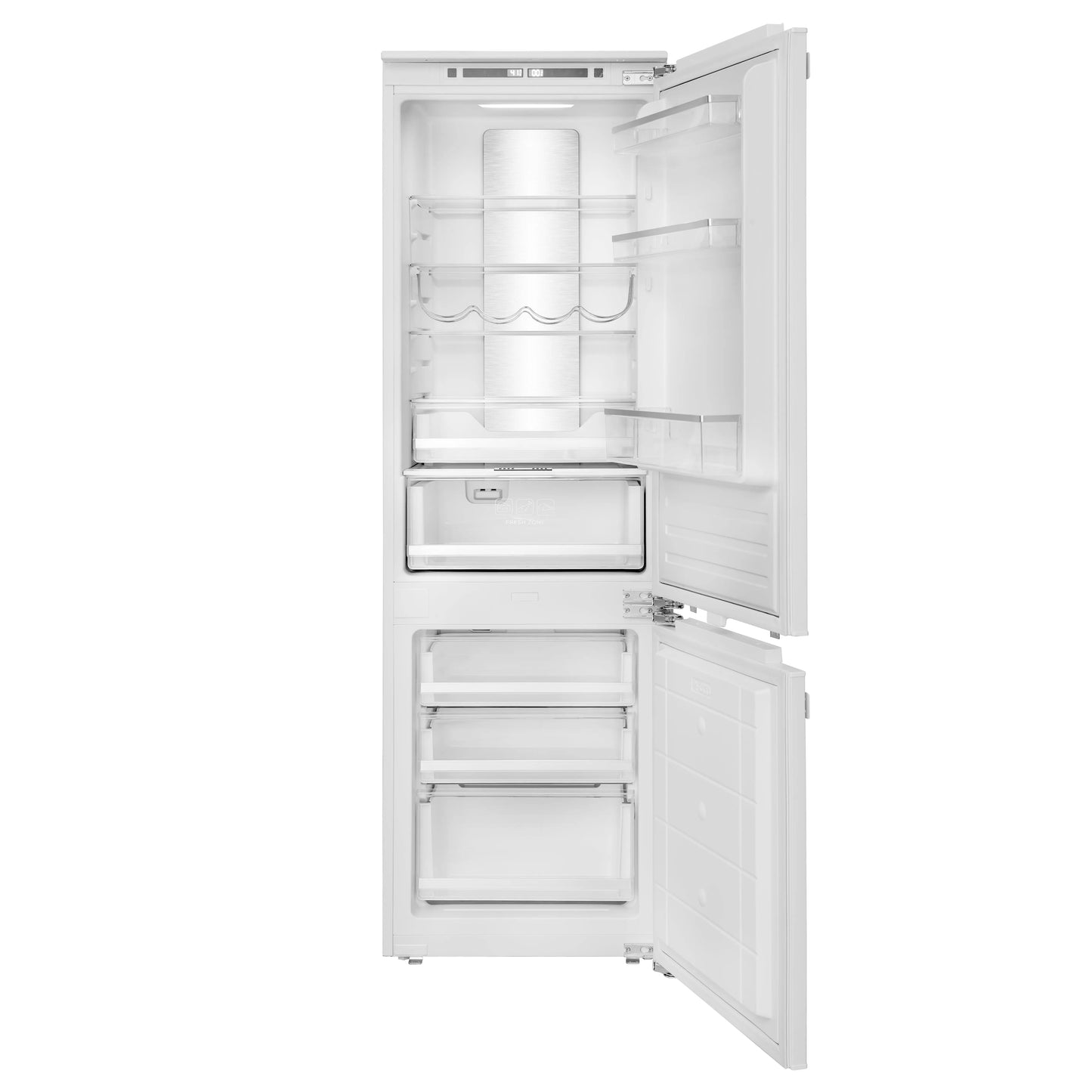 Forno Rivestito 22 Inch Panel Ready Bottom Freezer Refrigerator, 8.6 cu. ft., Total No Frost,  Fast Cool & Fast Freeze FORNO