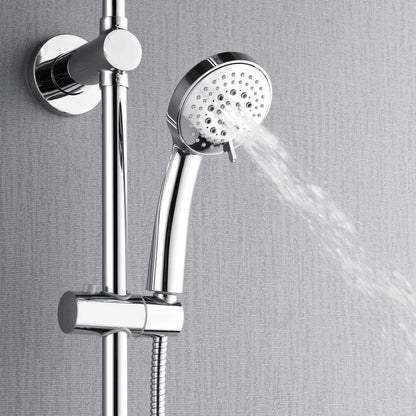 Forno Acqua AcquaSPA Retrofit Shower, Overhead Rainfall Shower, Handheld Shower Head, Body Jets, 6 Way Diverter, Polished Stainless Steel Finish, 2.5 GPM Flow Rate FORNO