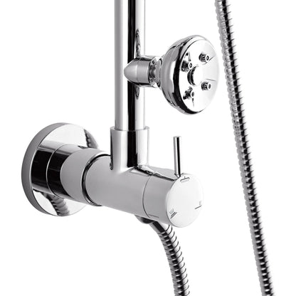 Forno Acqua AcquaSPA Retrofit Shower, Overhead Rainfall Shower, Handheld Shower Head, Body Jets, 6 Way Diverter, Polished Stainless Steel Finish, FORNO ACQUA